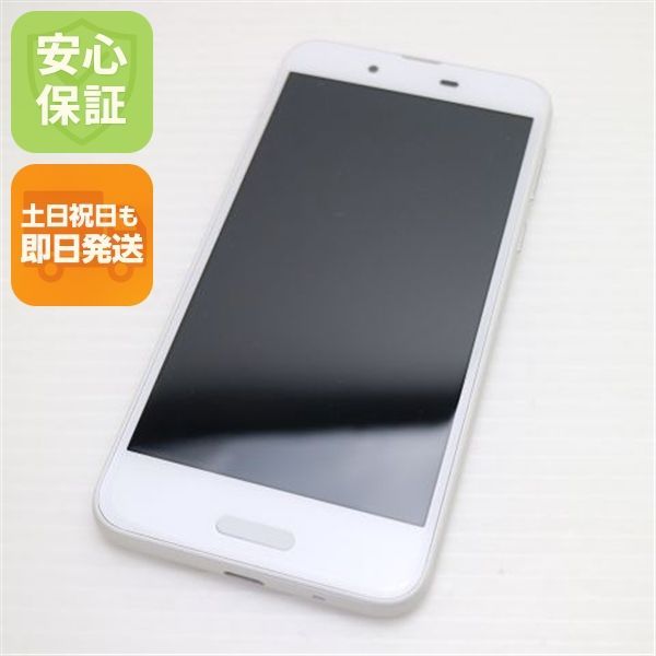 Super beautiful SHV40 AQUOS sense white smartphone same day shipping smartphone white ROM au SHARP weekends and holidays OK