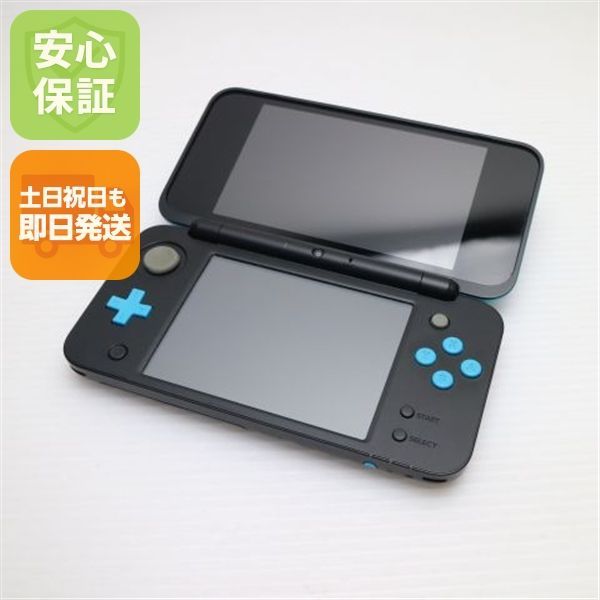 超美品 NEWニンテンドー2DS LL ブラック×ターコイズ 即日発送 2DS NINTENDO 本体 土日祝発送OK