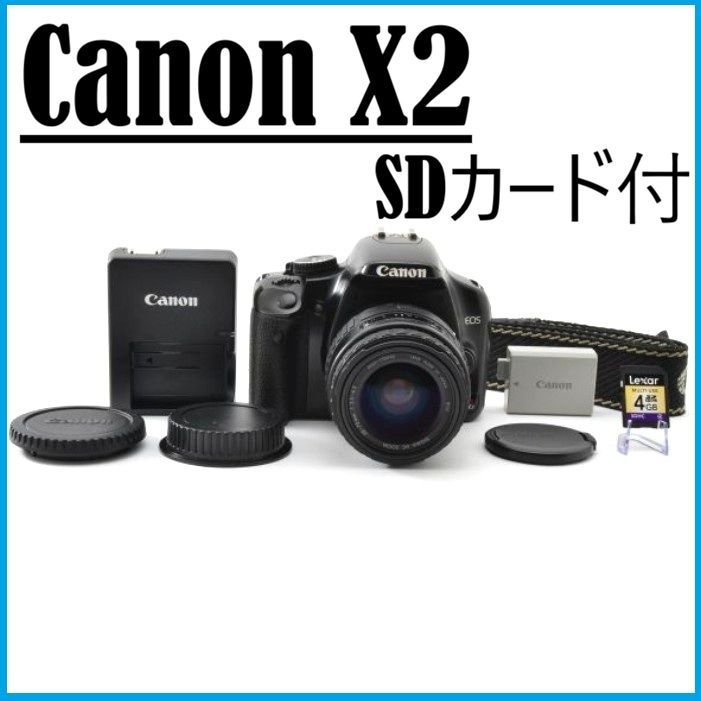【 即使える 】 Canon X2 一眼 SIGMA レンズ 28-70mm セット 一眼レフカメラ 【 初心者おすすめ 】 11,985円