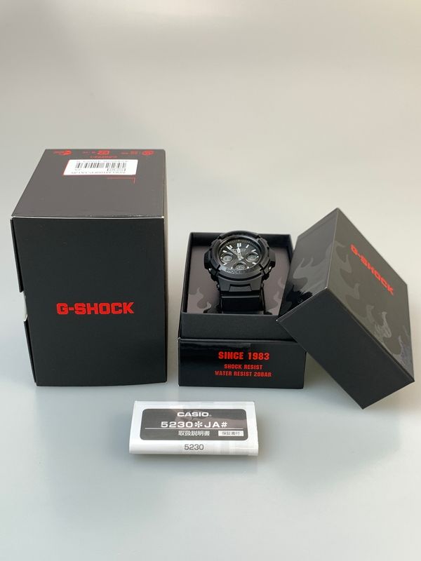 【中古品】 G-SHOCK ジーショック ソーラーウォッチ AWG-M100FP 腕時計 ウォッチ メンズ 【196-260820-em-38-min】