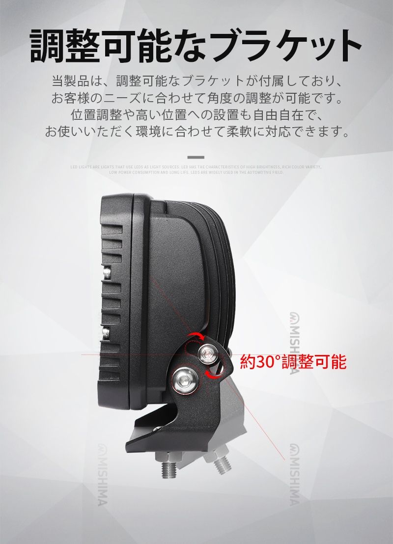 LED作業灯 120W 8台セット 12V/24V対応 Luminus製 黒ボディ 広角 12000lm ワークライト msm-82120 71,500円