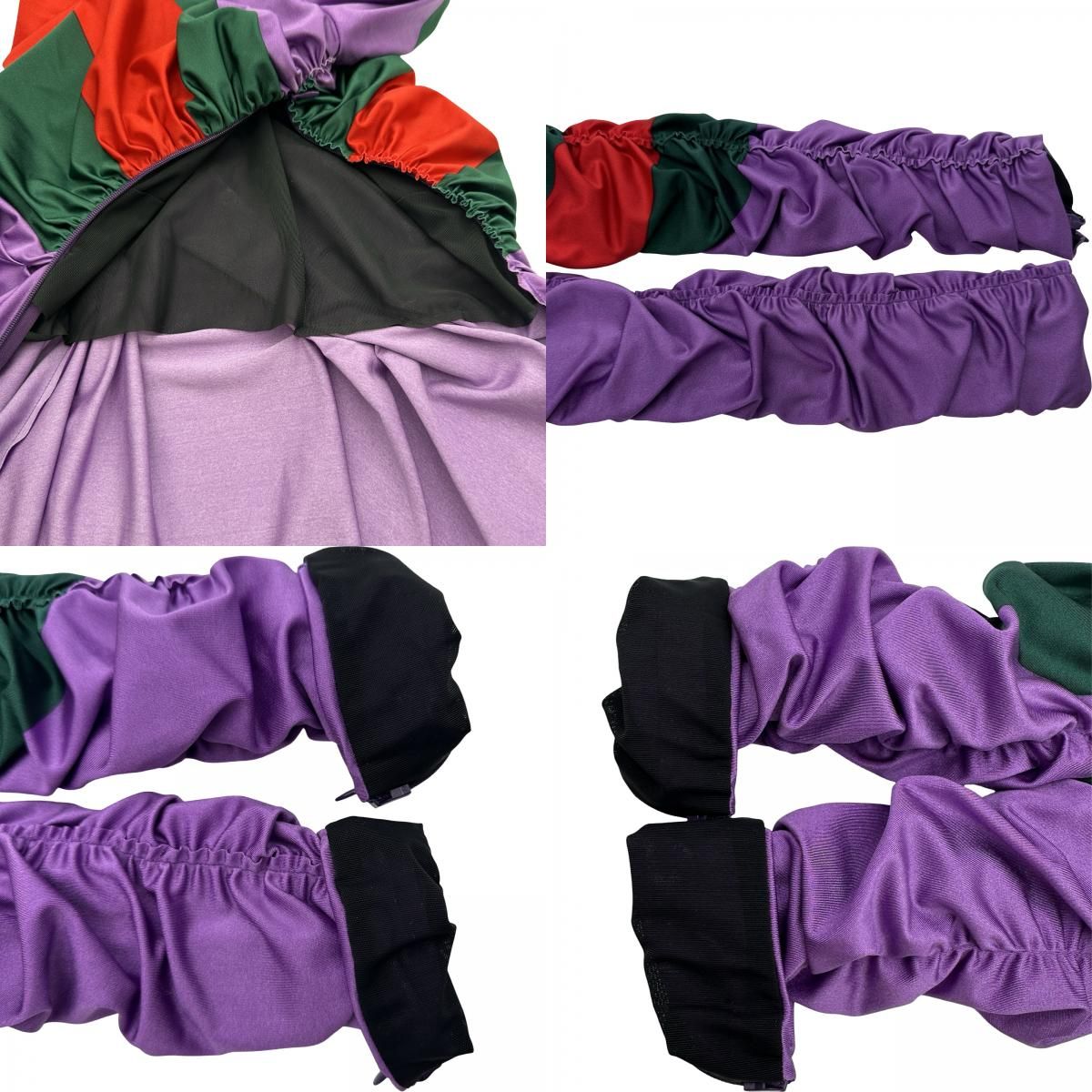 グッチ GUCCI ×BALENCIAGA ギャザーストレッチブラウス 677041 パープル ポリウレタン レディース ブラウス グッチ GUCCI ×BALENCIAGA ギャザーストレッチブラウス 677041 パープル ポリウレタン レディース ブラウス