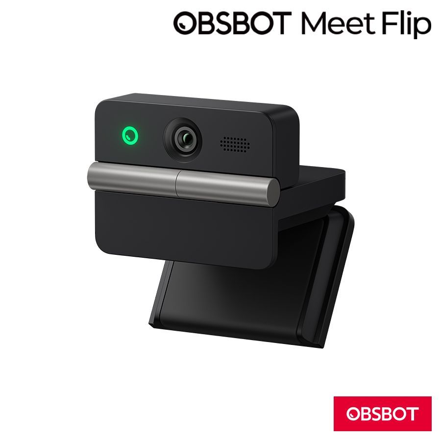OBSBOT Meet Flip オブスボット【OBSBOT MEETFLIP】AI搭載 折りたたみ式 4Kウェブカメラ Remo Tech リモテック 正規品：6971889231349［入荷後発送/返品不可］