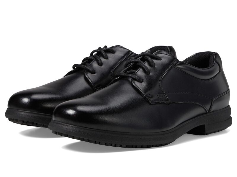 ノンブッシュ メンズ シューズ オックスフォード Nunn Busherman Slip Resistant Plain Toe Oxford Black ブラック