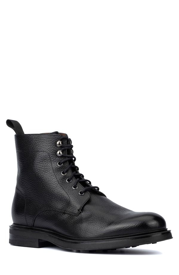 アクアタリア メンズ シューズ ブーツ・レインブーツ Aquatalia Bernardo Waterepellent Combat Boot Black ブラック