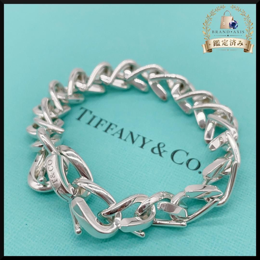 ティファニー Tiffany＆Co. フォージ ミディアムリンク ブレスレット ハイポリッシュ シルバー925 レディース メンズ