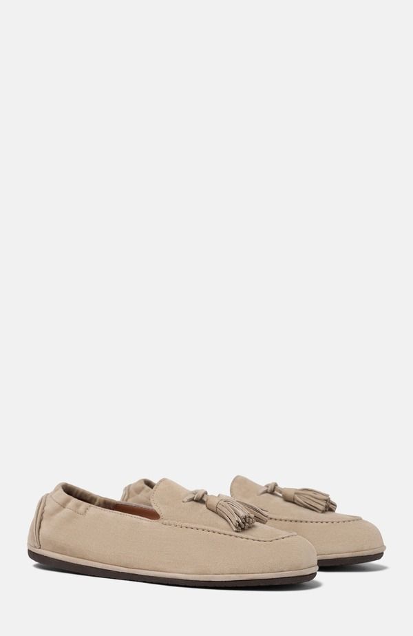 スカロッソ レディース シューズ スリッポン・ローファー SCAROSSO Anais Loafersand Suede サンド