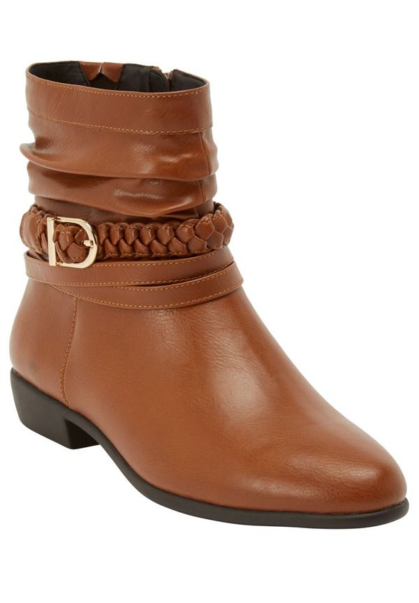 コンフォートビュー レディース シューズ ブーツ・レインブーツ Comfortview The Mickey Bootie Cognac
