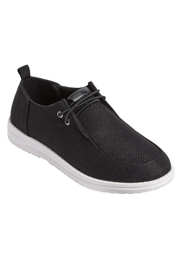 コンフォートビュー レディース シューズ スリッポン・ローファー Comfortview The Bridley Slip On Boat Shoe Women BLACK ブラック