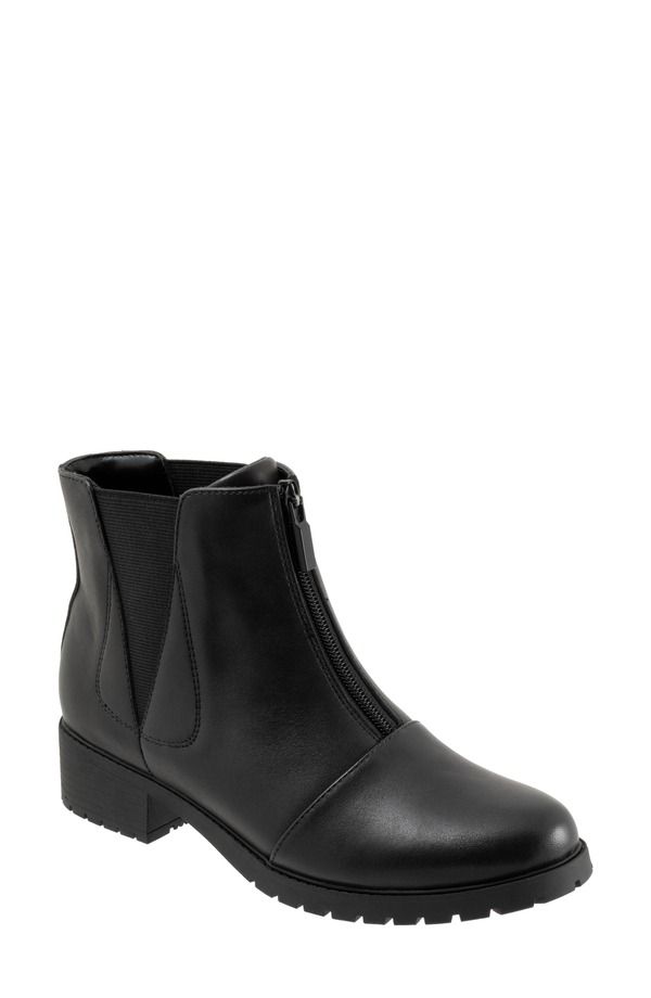 ソフトウォーク レディース シューズ ブーツ・レインブーツ キャップ SoftWalk Marni Cap Toe Bootie Women BLACK ブラック