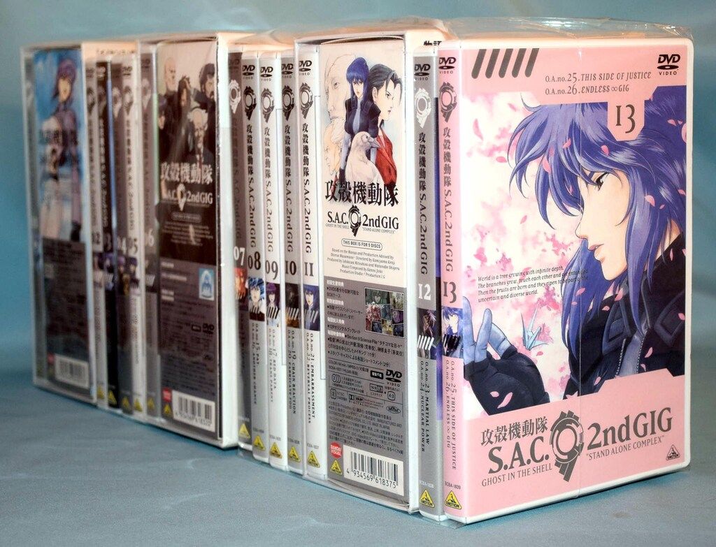 アニメDVD 攻殻機動隊S.A.C 2nd GIG 初回全13巻 セット 6,970円