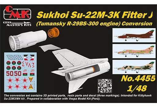 【中古】プラモデル 1/48 Su-22M-3KフィッターJ改造セット・キティホーク ディティールアップパーツ [48CM4455]