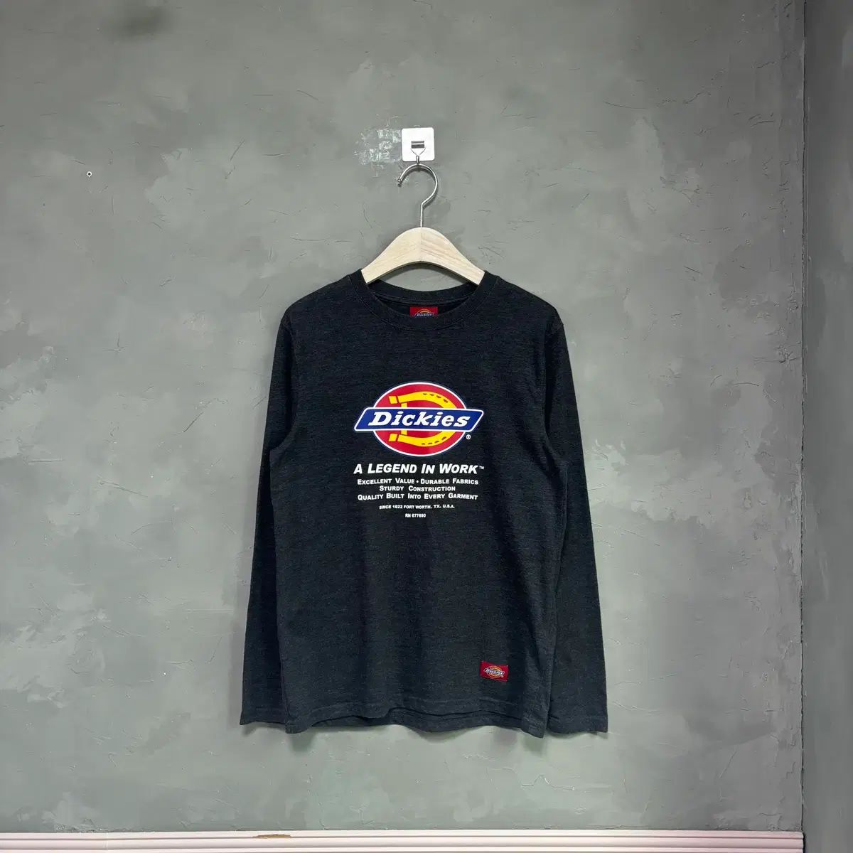 ディッキーズ ビックロゴ ロングスリーブ チャコール グレー 6,683円