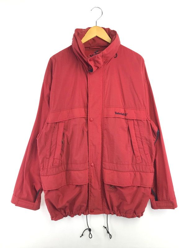 【中古品】 TIMBERLAND WEATHERGEAR NYLON JACKET RED ウェザー ギア ナイロン ジャケット ライトアウター 【146-260820-rt-40-tag】