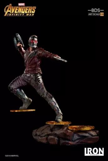 【中古】フィギュア スターロード ピーター・クィル 「アベンジャーズ インフィニティ・ウォー」 バトルジオラマシリーズ 1/10 アートスケール スタチュー