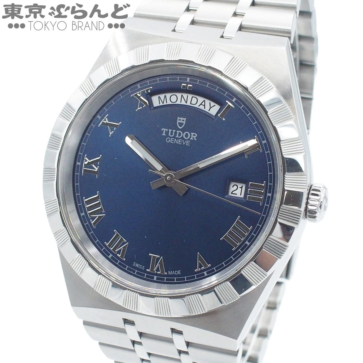 チューダー TUDOR ロイヤル 28600-0005 ブルー ステンレススチール デイデイト チュードル 腕時計 メンズ 自動巻 101891072