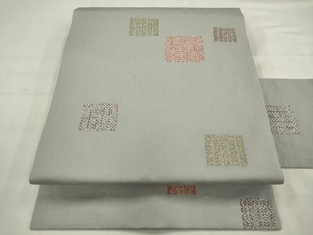 平和屋着物●西陣の名門　加納幸謹製　九寸名古屋帯　源氏香　金銀糸　正絹　逸品　AABJ7066pf
