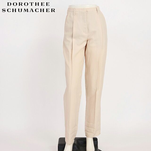 ドロシー・シューマッハ DOROTHEE SCHUMACHER レディース ロングパンツ 麻混紡パンツ ベージュ系（サイズ/0/1/2/3/4）sk0090 15,890円