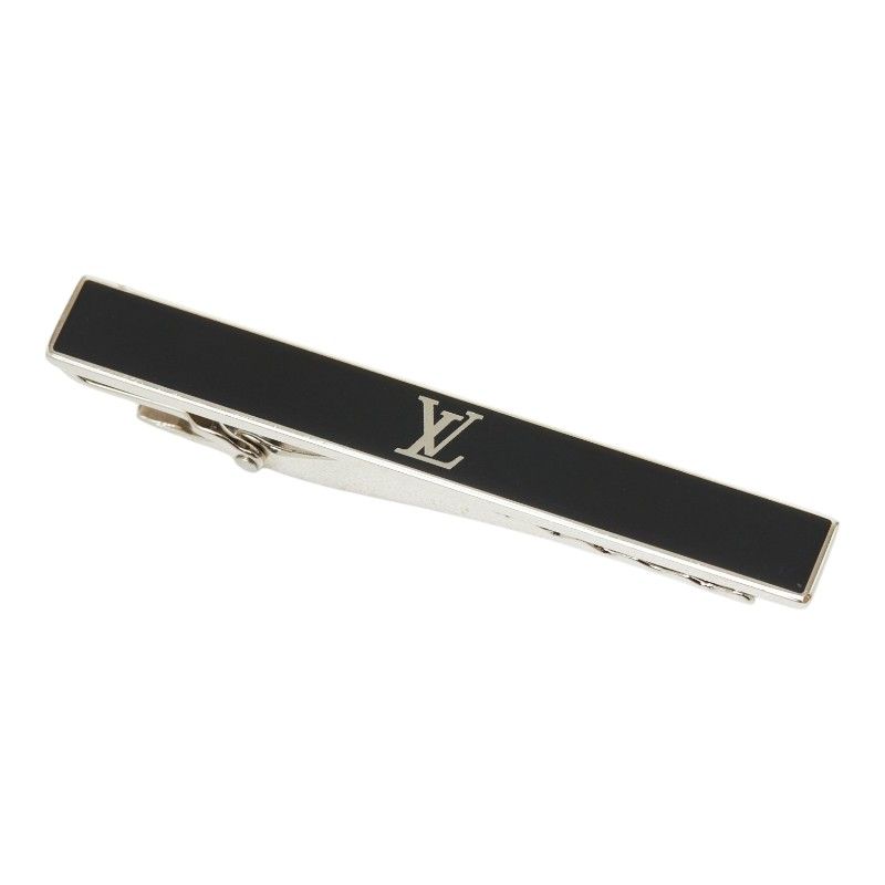 ルイ ヴィトン LV アワード ネクタイピン M00913 シルバー ブラック メタル メンズ LOUIS VUITTON【234-87472】