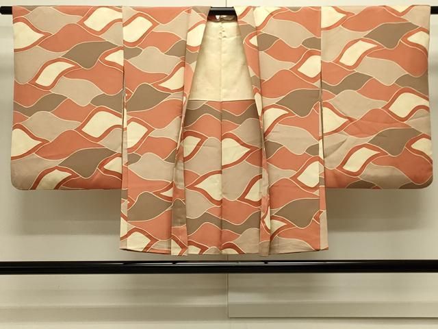 平和屋着物＃羽織　地紋起こし　抽象文　正絹　逸品　CABK3350in