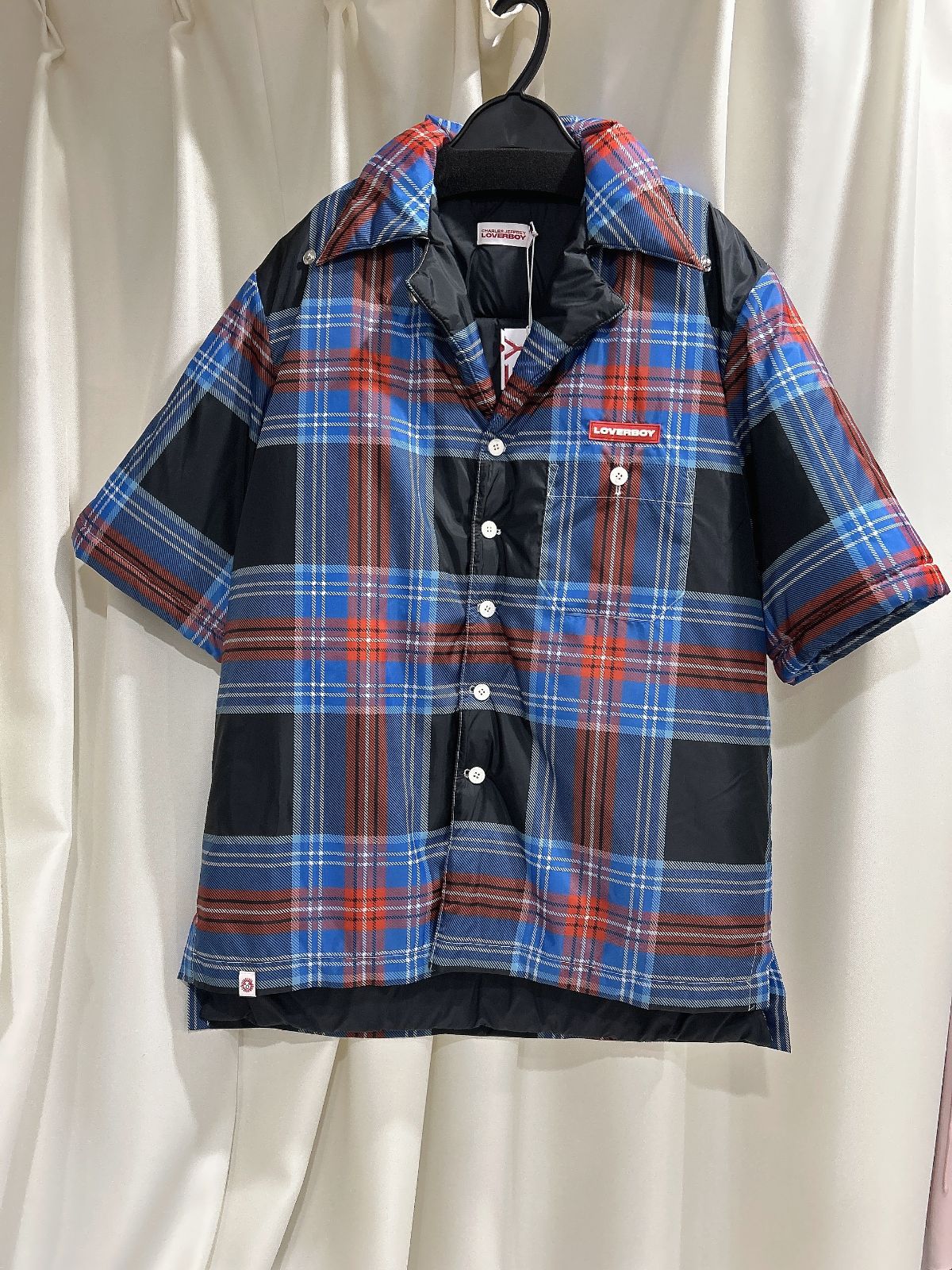 75900円 CHARLES JEFFREY LOVERBOY 新品未使用チャールズ ジェフリーラバーボーイ ダウンシャツ