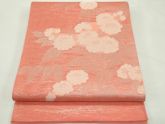 平和屋着物＊夏物　太鼓柄　本袋帯　草花文　銀糸　正絹　逸品　未使用　CABL5328rv 14,768円