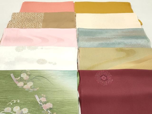 平和屋着物★和装小物　帯揚げ10枚セット　丹後ちりめん　正絹　逸品　DABJ2241xg 9,620円