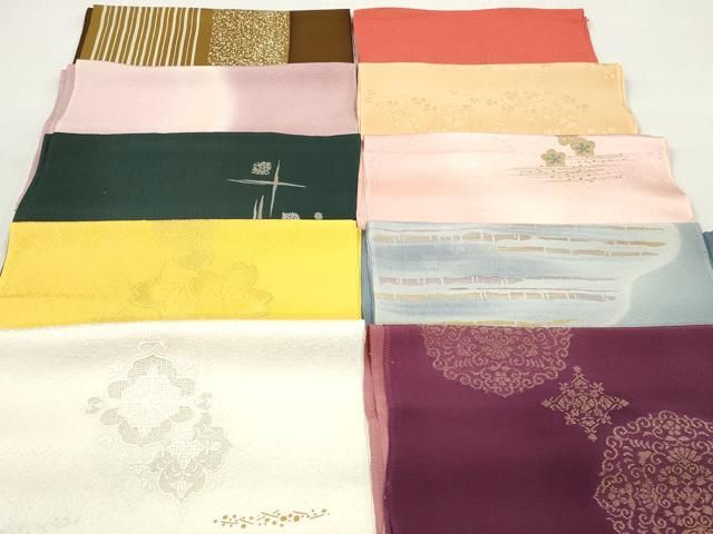 平和屋着物★和装小物　帯揚げ10枚セット　丹後ちりめん　正絹　逸品　DABJ2258xg 9,360円