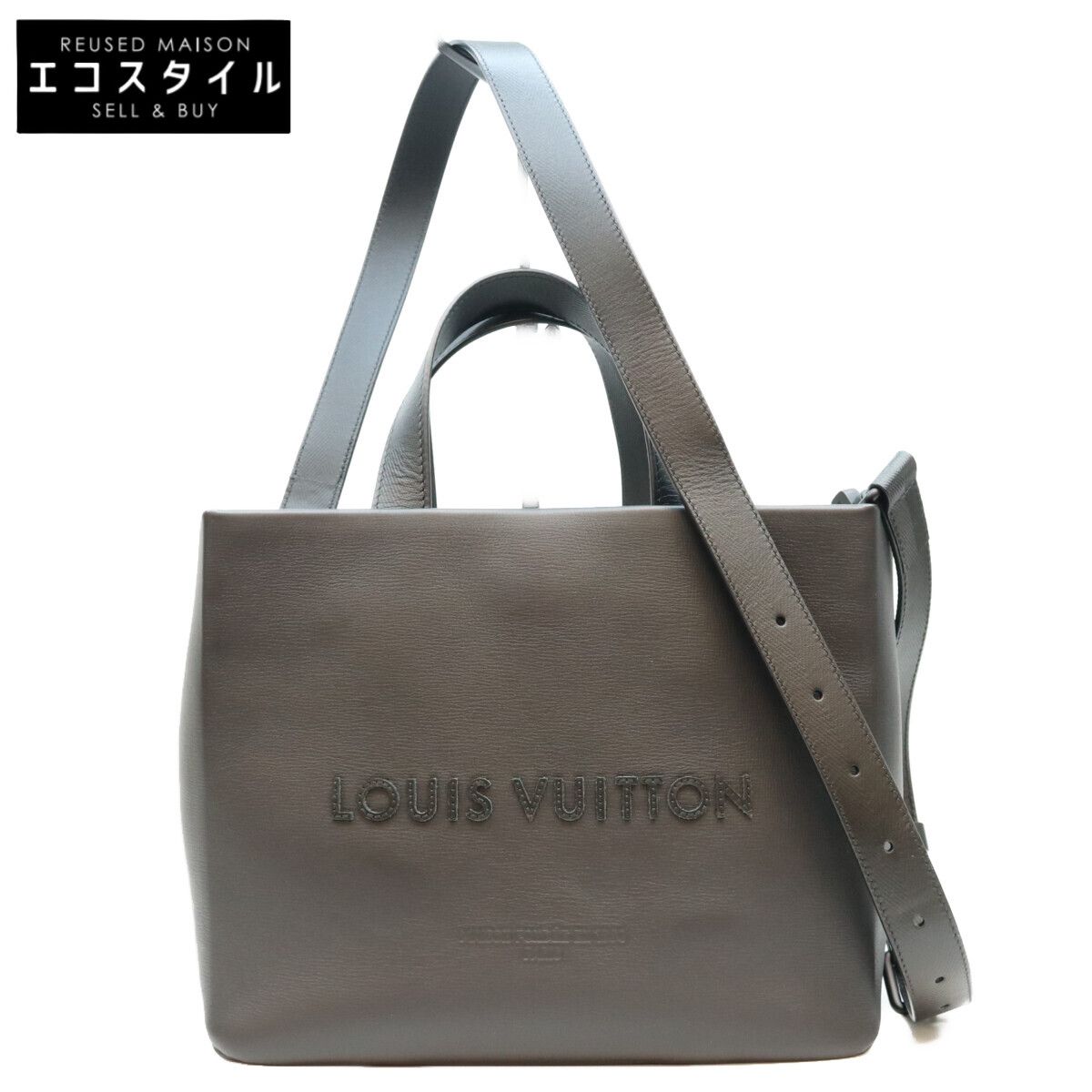 LOUIS VUITTON　ルイヴィトン　M28311 ノワール カウハイドレザー ショッパートート MINI ハンドバッグ 247,005円