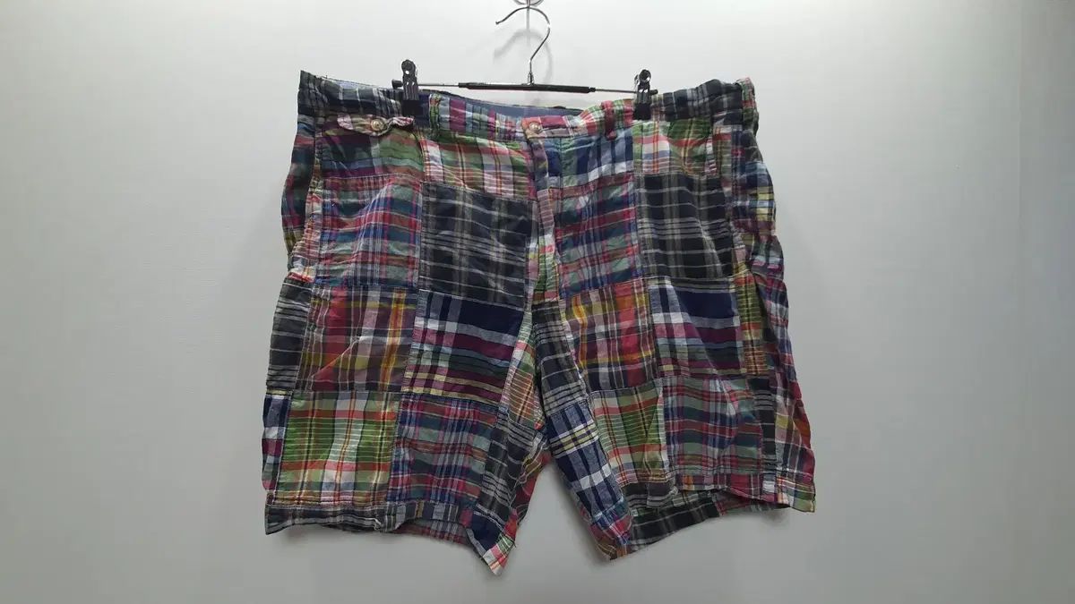 ポロ パッチワーク ハーフパンツ ウエスト40インチ 総丈49cm 6,404円