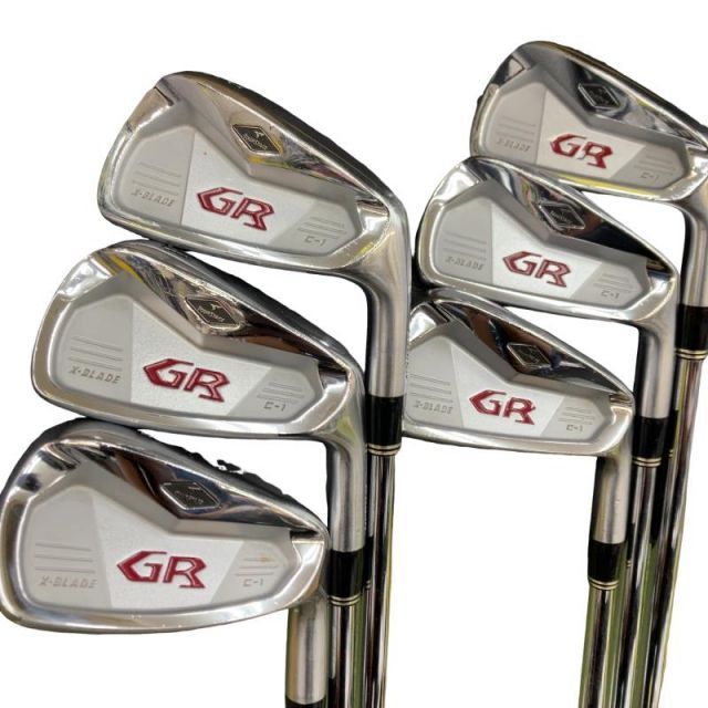 【中古】 ブリヂストン TOURSTAGE X-BLADE GR C-1 6S USA アイアンセット IR 純正特注シャフト (フレックスR) メンズ 男性用 右利き 右用 Cランク ゴルフクラブ