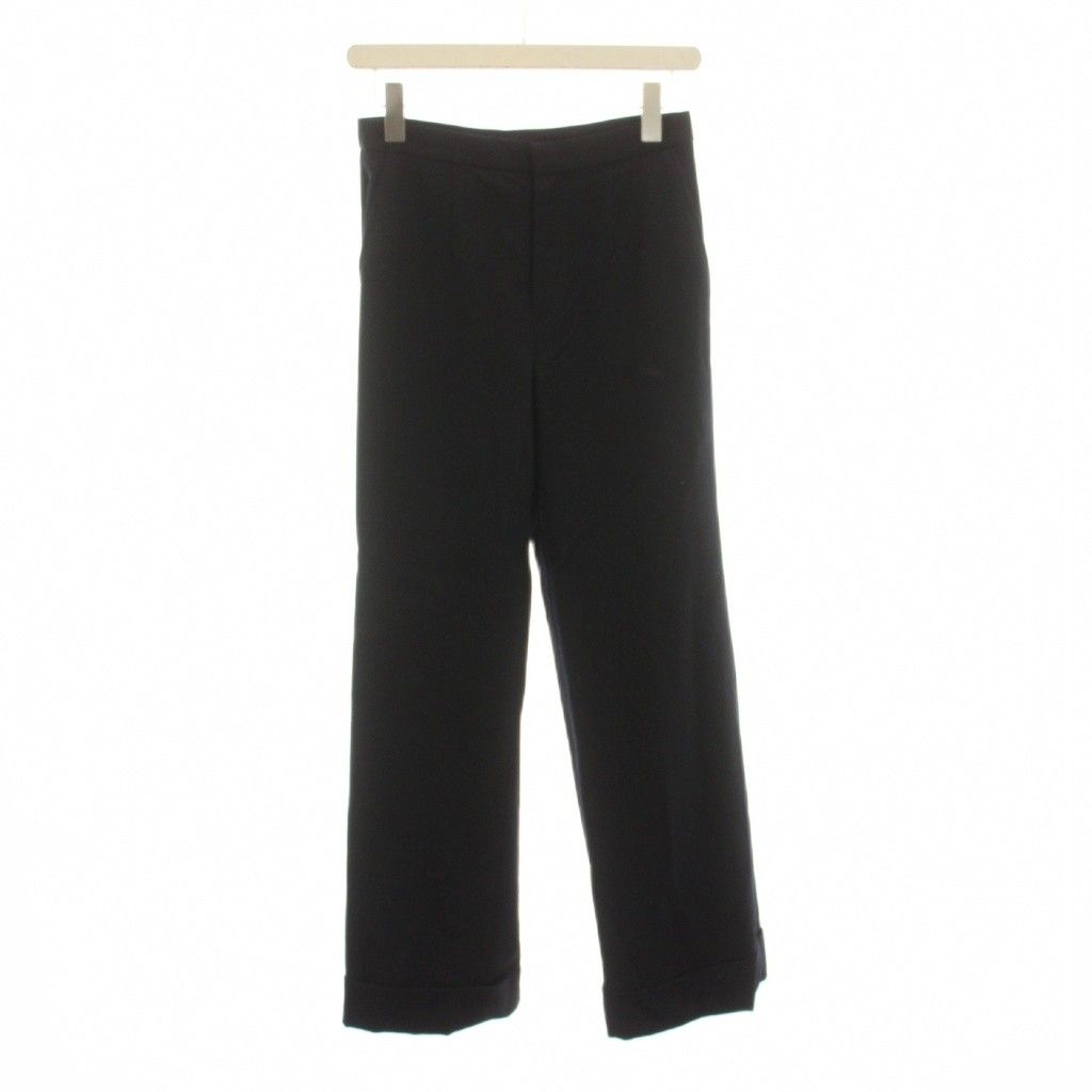 トリココムデギャルソン tricot COMME des GARCONS AD2001 パンツ スラックス ウール S 紺 ネイビー 無地 フルレングス TD-P030 /YM