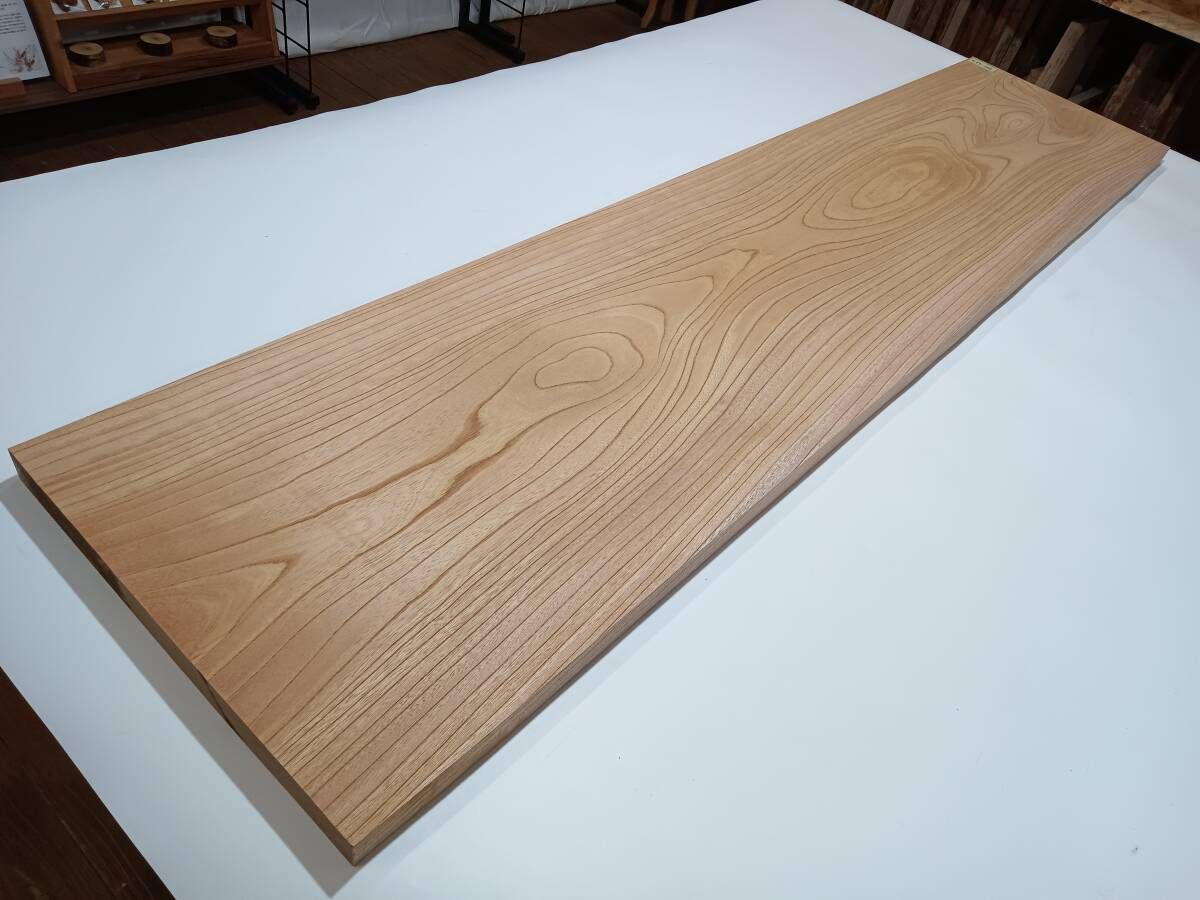 KYK-205 ケヤキ 一枚板 1700mm×380~383mm×31mm 天然木 無垢材【Junshin -潤森銘木-】