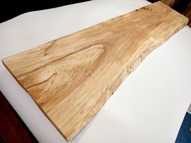 TT-168 トチ 一枚板 2000mm×435~485mm×35mm 天然木 無垢材【Junshin -潤森銘木-】
