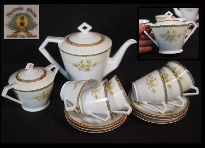 オールドノリタケ　ティーカップ　ティーセット　日本陶器會社　日陶　NORITAKE 14,000円