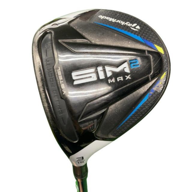 【中古】 テーラーメイド SIM2 MAX 3W レフティ フェアウェイウッド FW TENSEI BLUE TM50(SIM2 FW) (フレックスS) メンズ 男性用 左利き レフティ 左用 Cランク ゴルフクラブ
