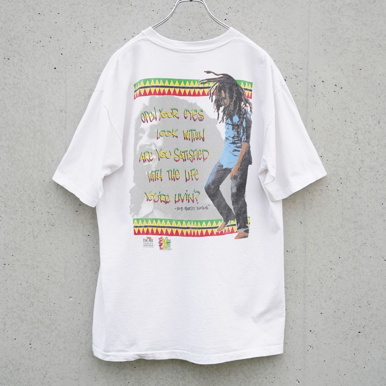 90s Bob Marley Exodus USA製 XL 両面プリント ヴィンテージT