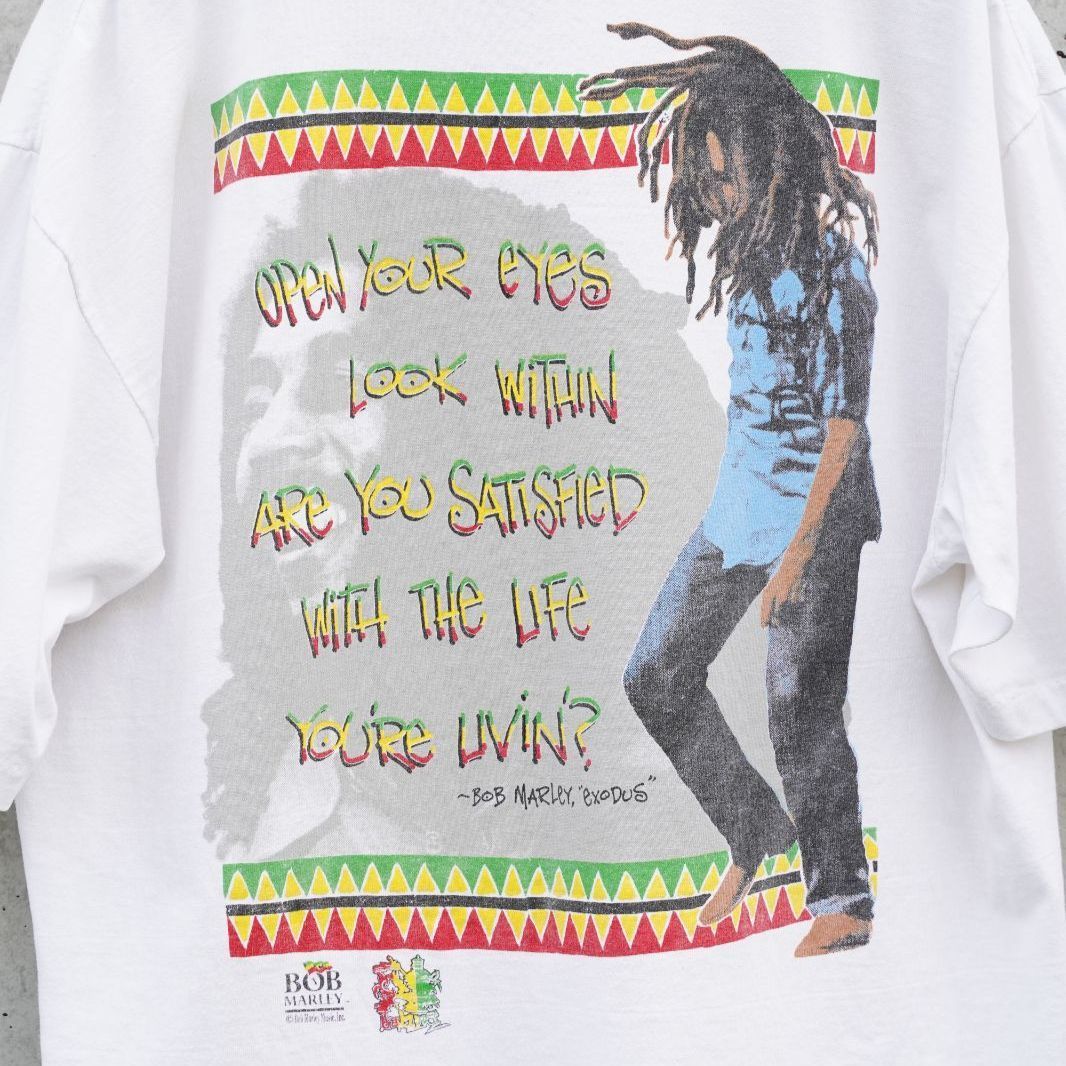 90s Bob Marley Exodus USA製 XL 両面プリント ヴィンテージT