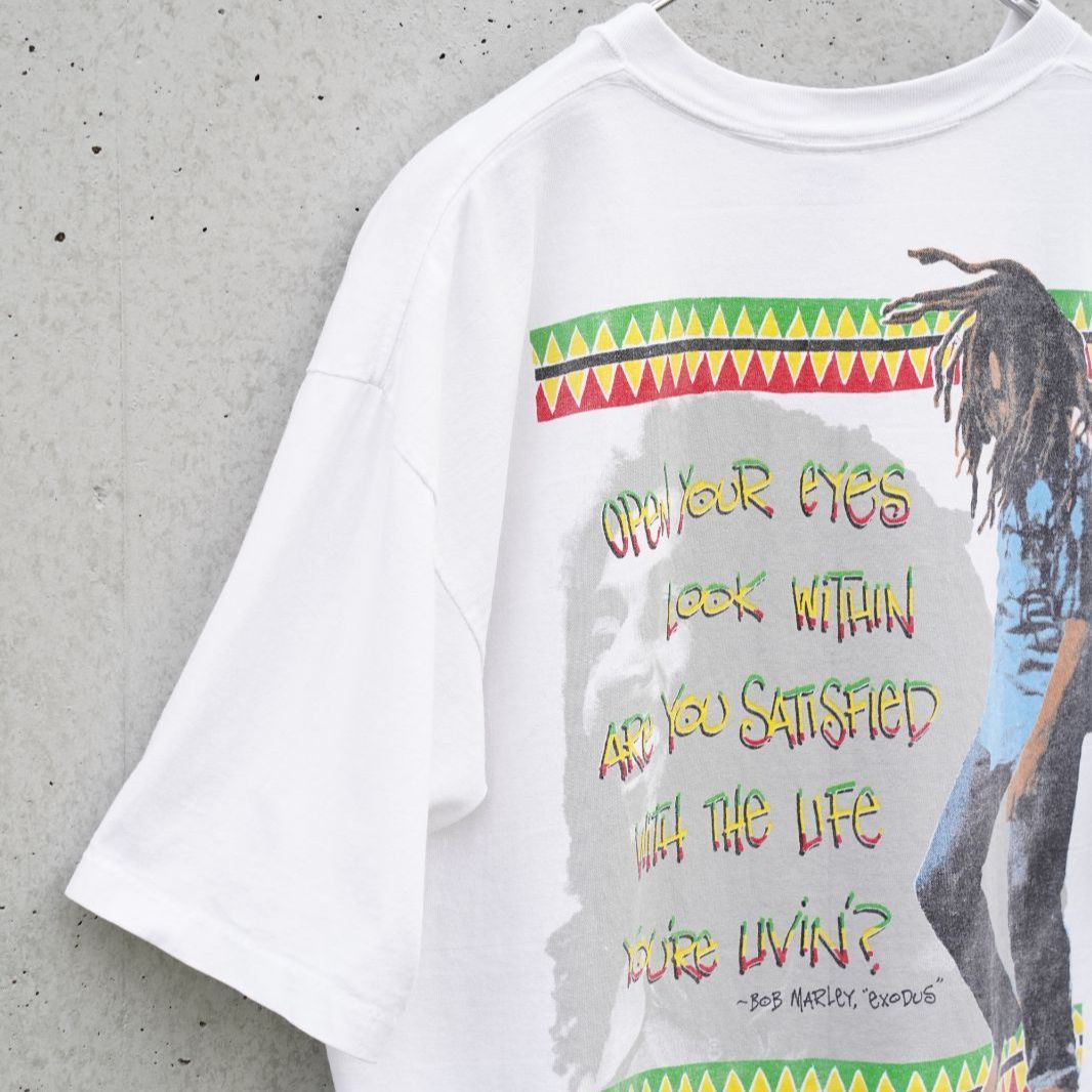 90s Bob Marley Exodus USA製 XL 両面プリント ヴィンテージT