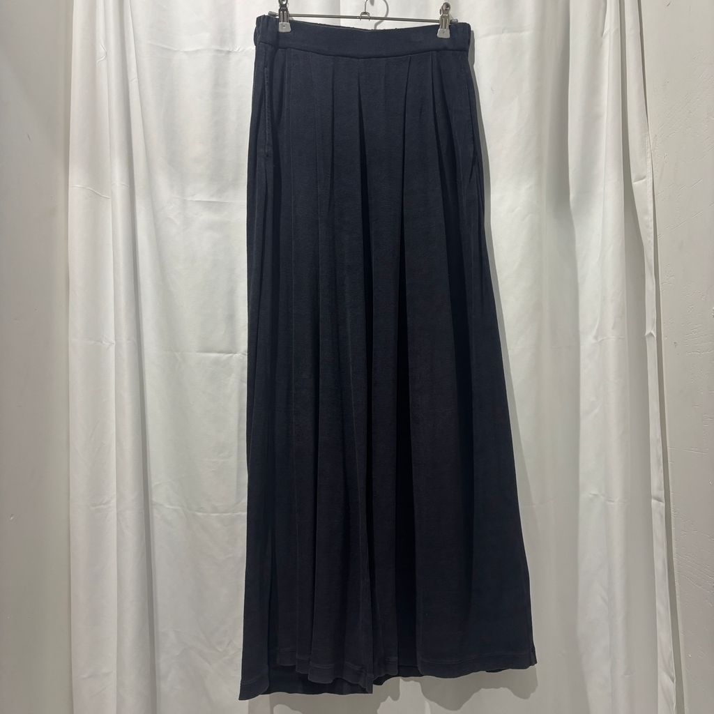 ATON エイトン Pleats Easy Pants PR AG CM 0308 ネイビー size:01【中目黒B08】
