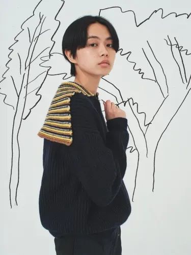 38500円 新品未使用 SODUK asymmetry zip-up cardigan スドーク ジップアップ カーディガン