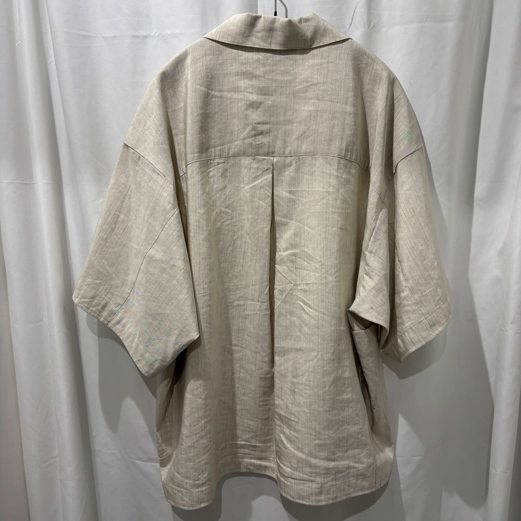 amachi. アマチ リネンシャツ Amachi. アマチ Linen Pullover Shirt リネンシャツ 0161 ベージュ