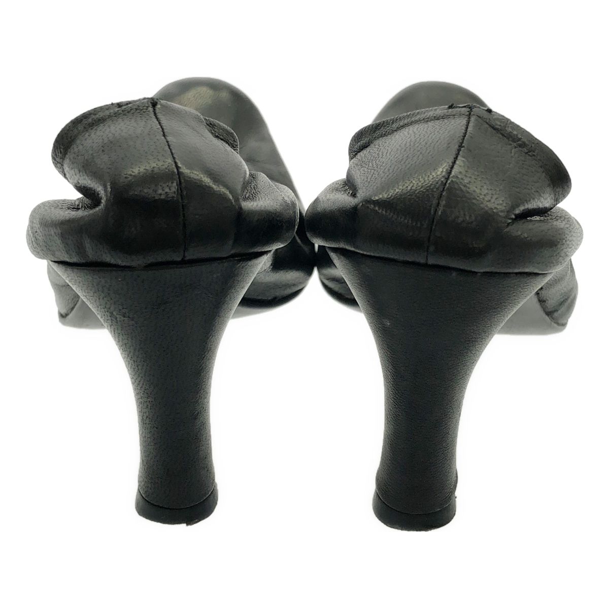 イッセイミヤケ ISSEY MIYAKE FETE レザー パンプス ISSEYMIYAKE FETE イッセイミヤケ フェット レザーヒールパンプス