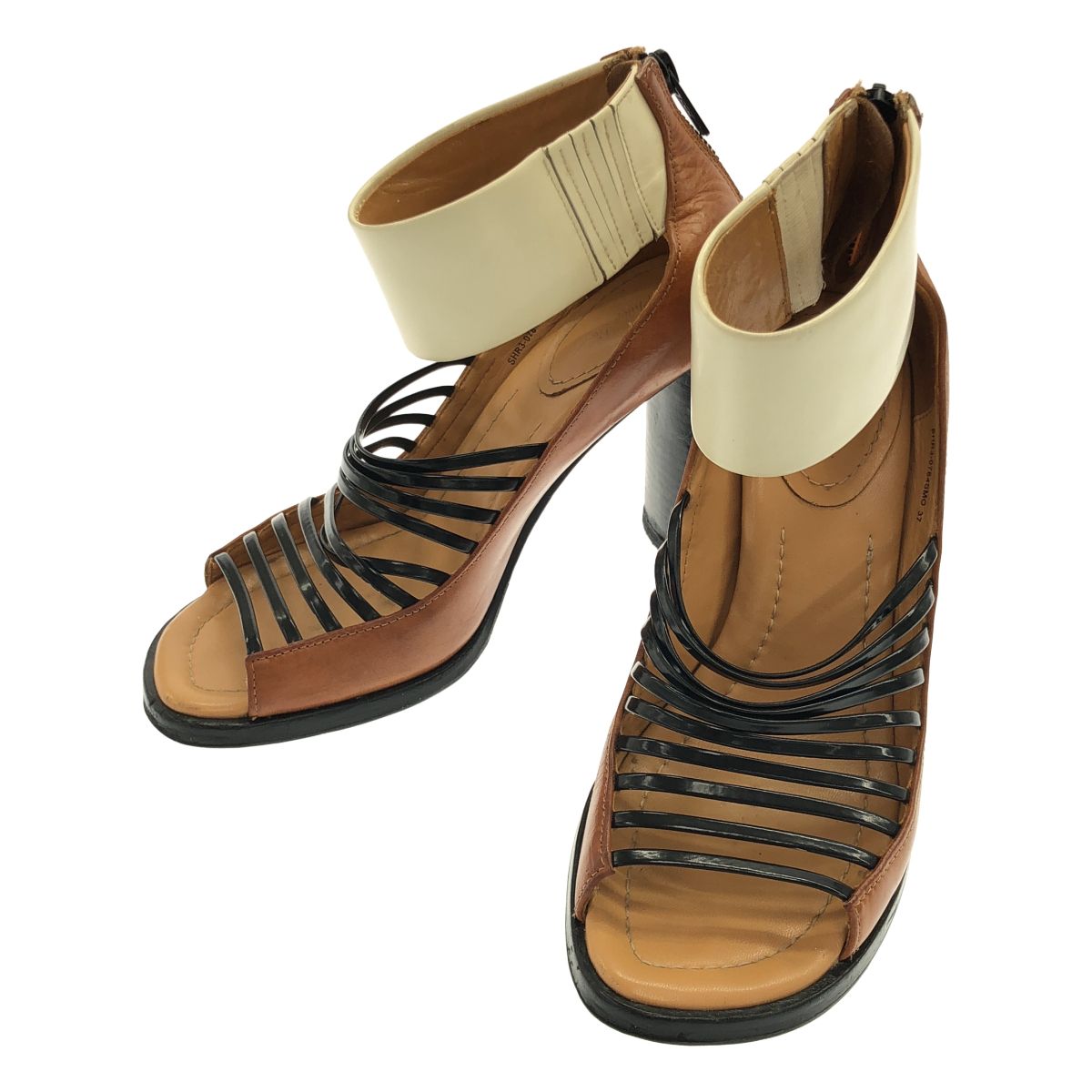 3.1 Phillip Lim スリーワンフィリップリム ストラップヒールサンダル ブラウン 37
