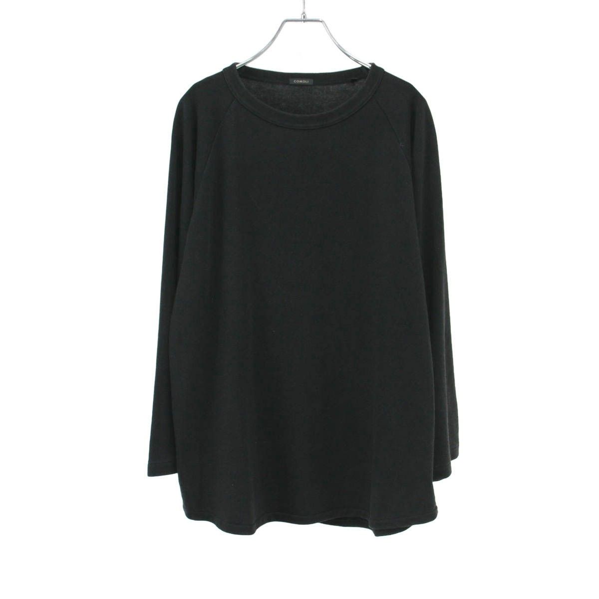 COMOLI コモリ 24SS コットンジャージ ベースボールＴシャツ Z01-05018 ブラック 2