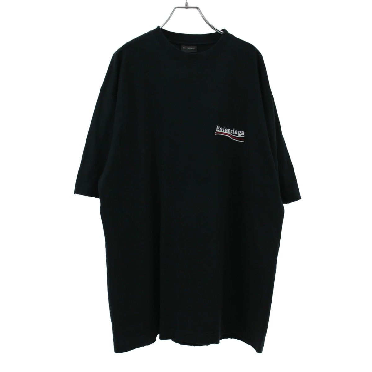 BALENCIAGA バレンシアガ キャンペーンロゴ ラージフィットTシャツ 641675 TNVT8 ブラック M