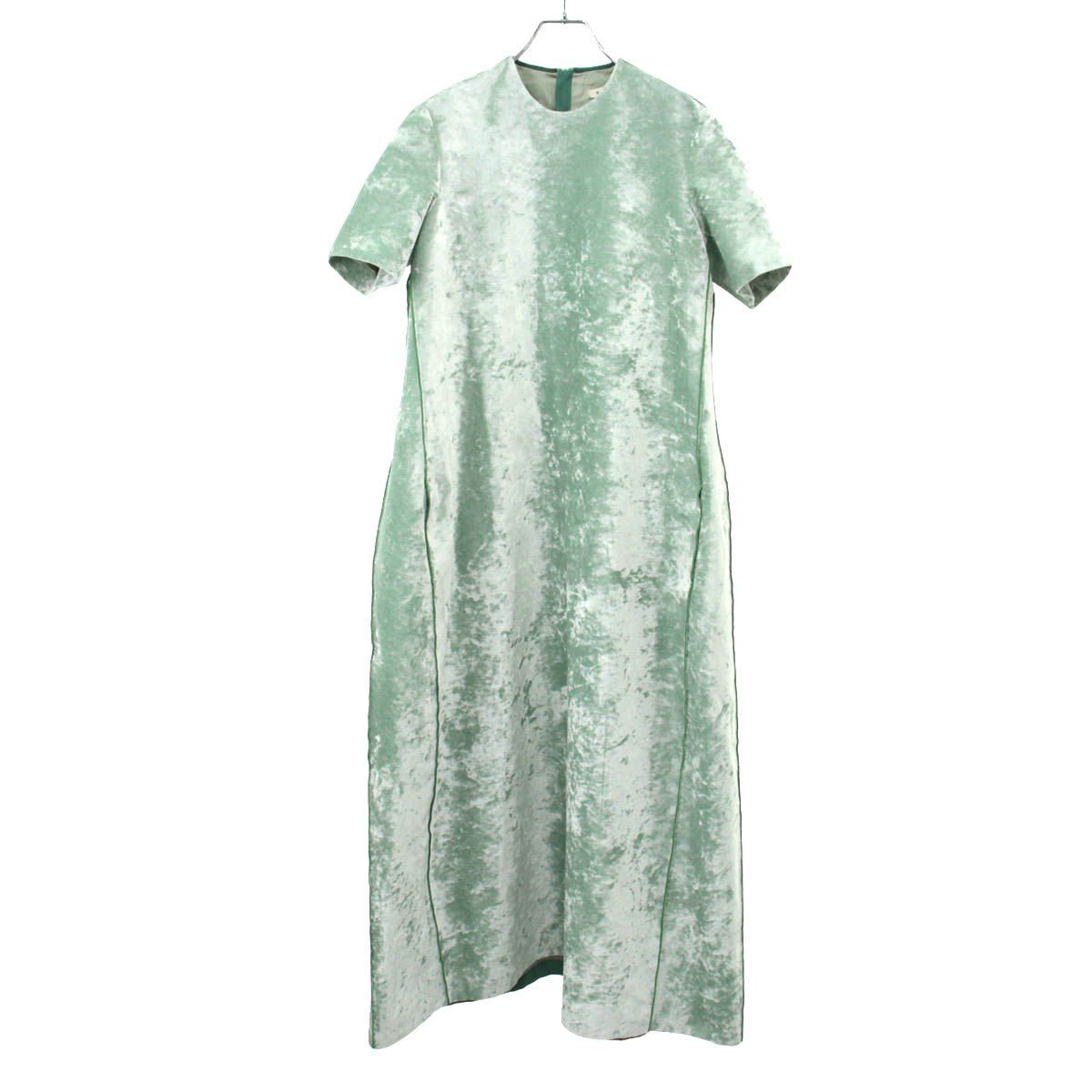 BLAMINK ブラミンク 24AW ベルベットドレスワンピース 7926-230-0399 グリーン 38