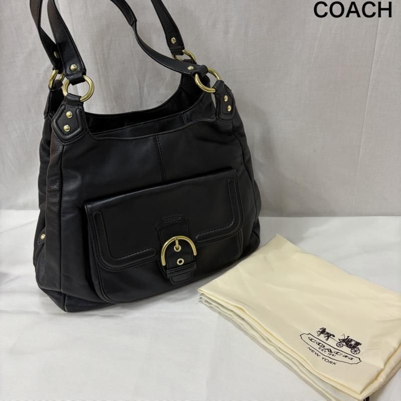 Coach Hobo Tote Bag Handbag F24686 Black Ladies - isItems [USED] [Used Clothes] [Used] 50165950