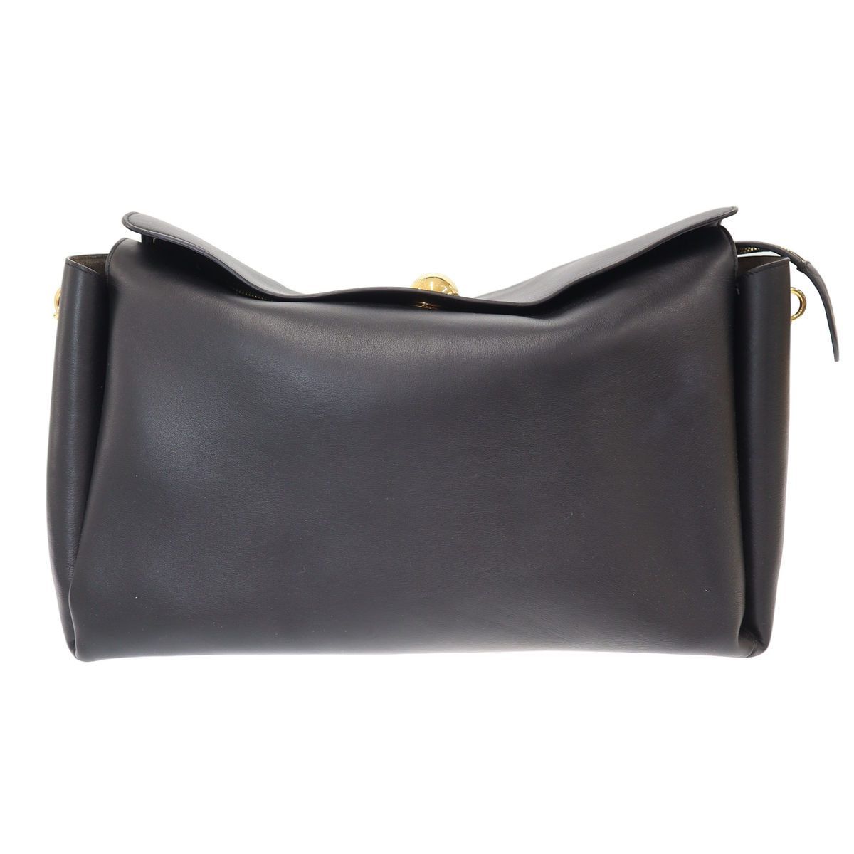 AMI PARIS ami alexandre mattiussi アミパリ アミ アレクサンドル マテュッシ Carrousel カルーセル ラージ スムースレザーショルダーバッグ ブラック 96,800円