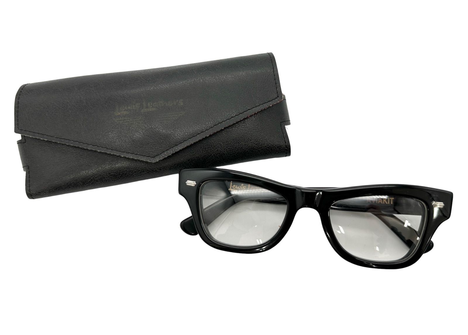 Lewis Leathers ルイスレザー EFFECTOR AVIAKIT EYEWEAR I フェクターアヴァイアキット メガネ 眼鏡 ブラック系【中古】